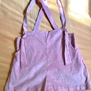 Dazey LA suede Overall Shorts